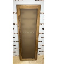 Дверь Бронза Матовая ThermoWood для бани