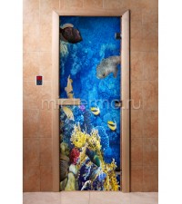 Дверь для бани А068 (стекло)