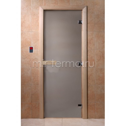 Дверь для бани Сатин 8мм  (стекло)