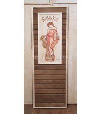 Термодверь для бани(Девушка )