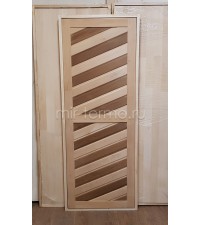 Термодверь для бани(Зебра)