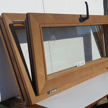 Евро Окно Thermo Wood 100×50см