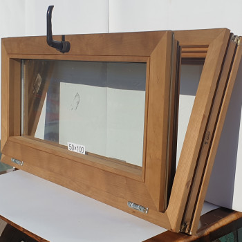 Евро Окно Thermo Wood 50×100см