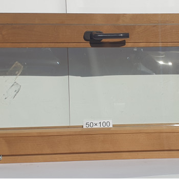 Евро Окно Thermo Wood 100×50см